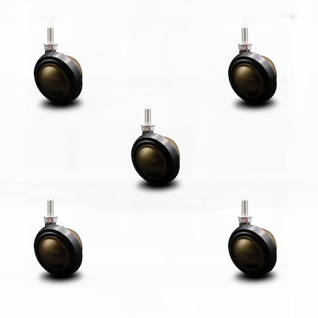 Service Caster 2.25 Inch Antique Soft Tread Ball Caster - 5/16 Inch Threaded Stem, 5PK SCC-TS01S214-DCR-WA-5161812-5